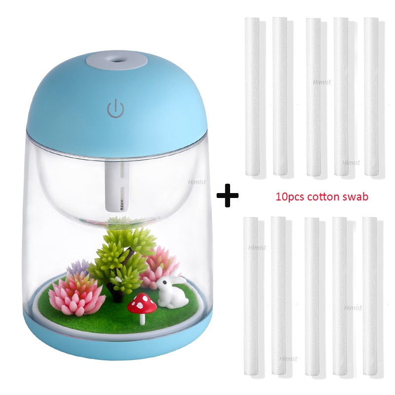 Mini Portable Mist Humidifier Transparent Micro-landscape Air Humidifier