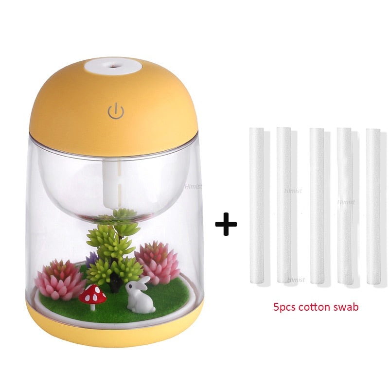 Mini Portable Mist Humidifier Transparent Micro-landscape Air Humidifier