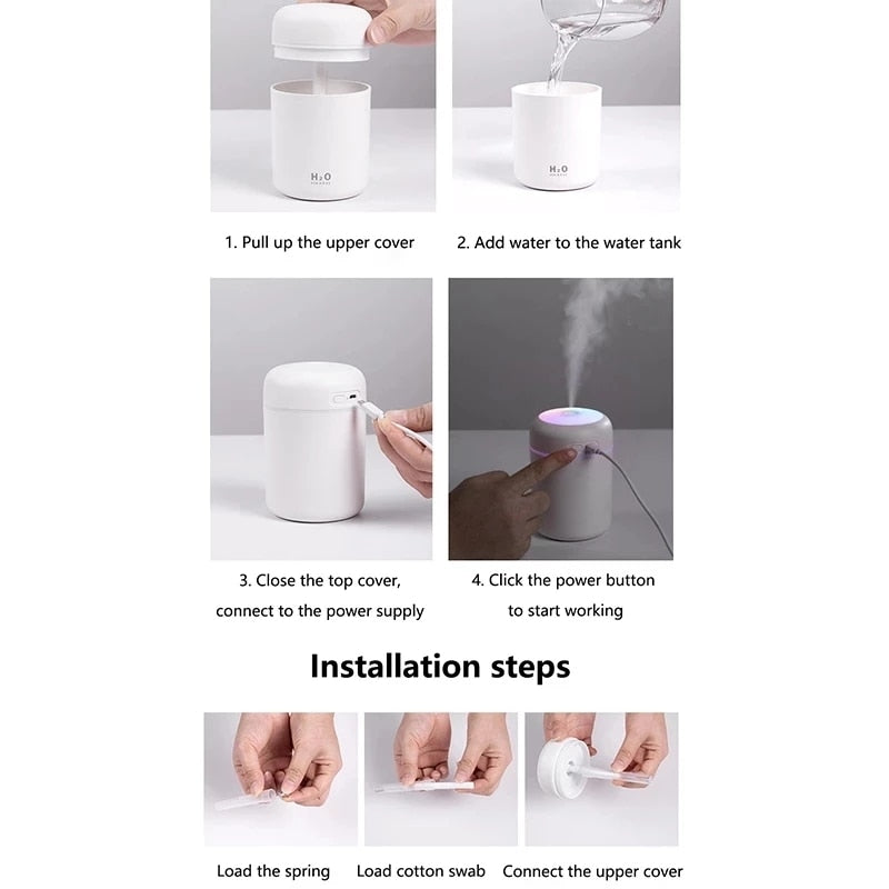 Portable 300ml Electric Air Humidifier