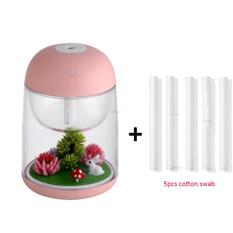 Mini Portable Mist Humidifier Transparent Micro-landscape Air Humidifier