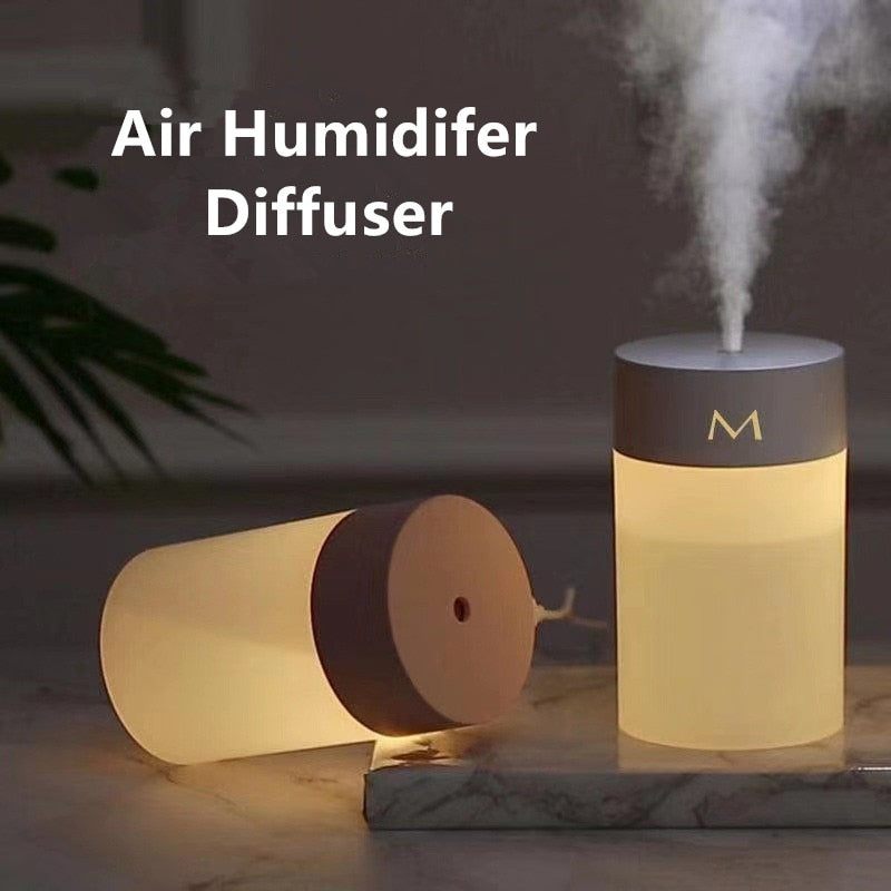 260ML Air Humidifier Ultrasonic Mini Aromatherapy Diffuser Portable Sprayer USB