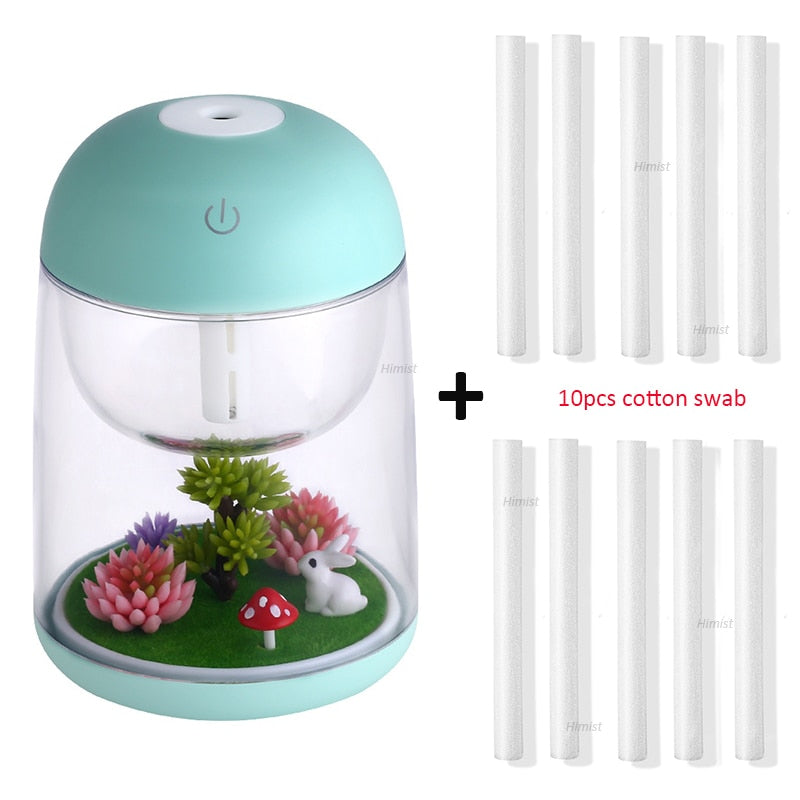 Mini Portable Mist Humidifier Transparent Micro-landscape Air Humidifier