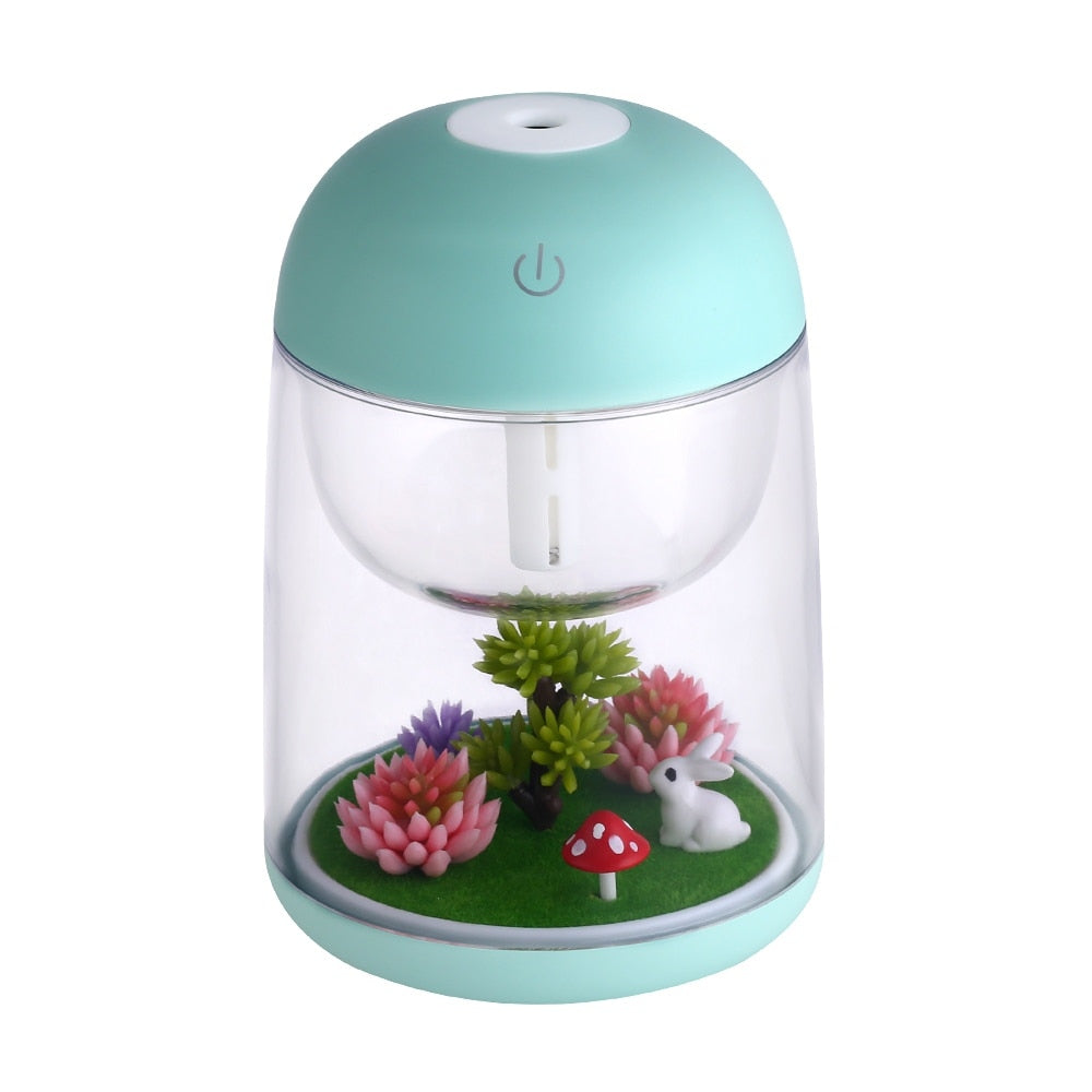 Mini Portable Mist Humidifier Transparent Micro-landscape Air Humidifier