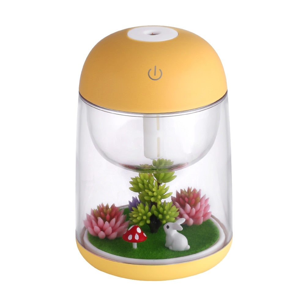 Mini Portable Mist Humidifier Transparent Micro-landscape Air Humidifier