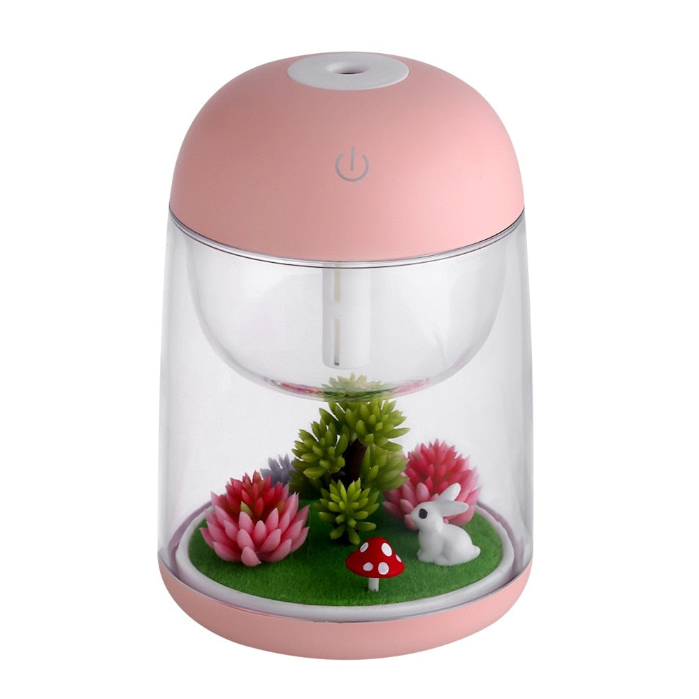 Mini Portable Mist Humidifier Transparent Micro-landscape Air Humidifier