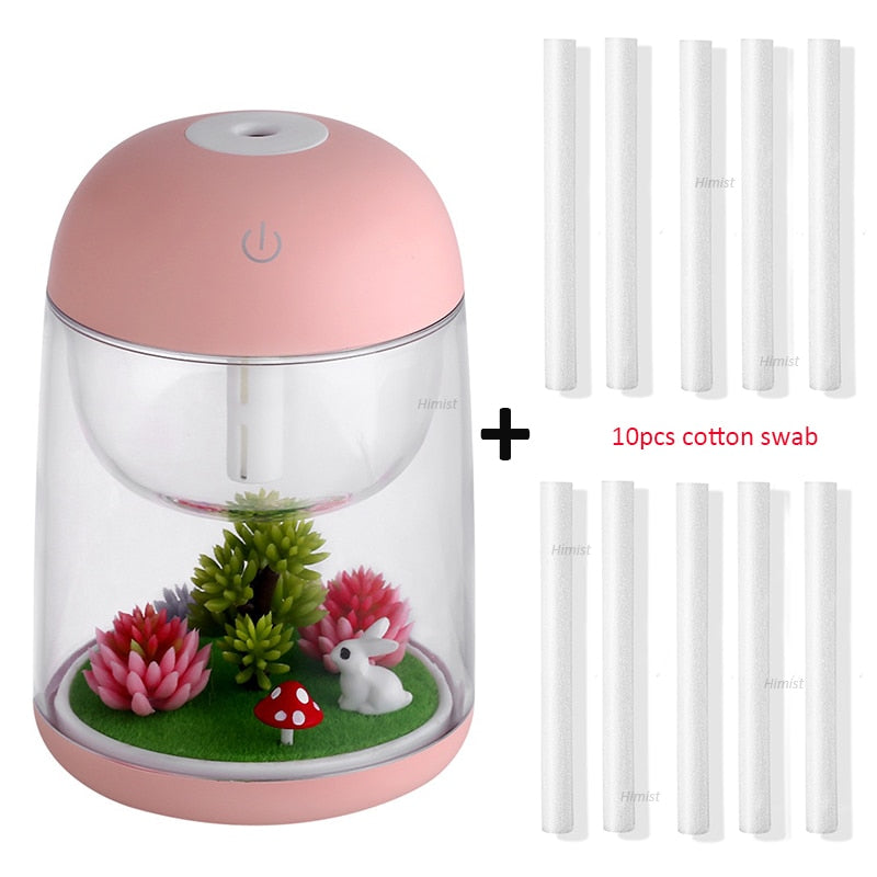 Mini Portable Mist Humidifier Transparent Micro-landscape Air Humidifier