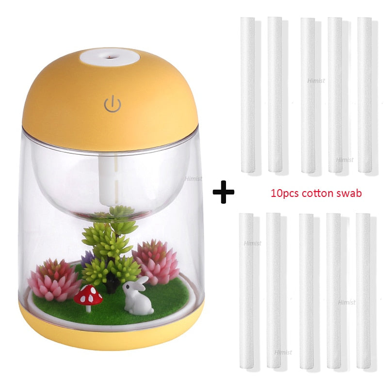 Mini Portable Mist Humidifier Transparent Micro-landscape Air Humidifier